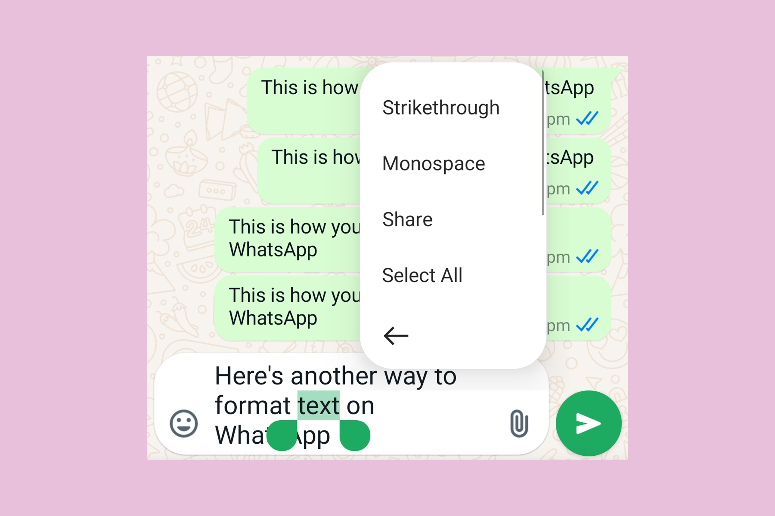 WhatsApp: как использовать жирный шрифт, курсив и зачеркивание в сообщениях