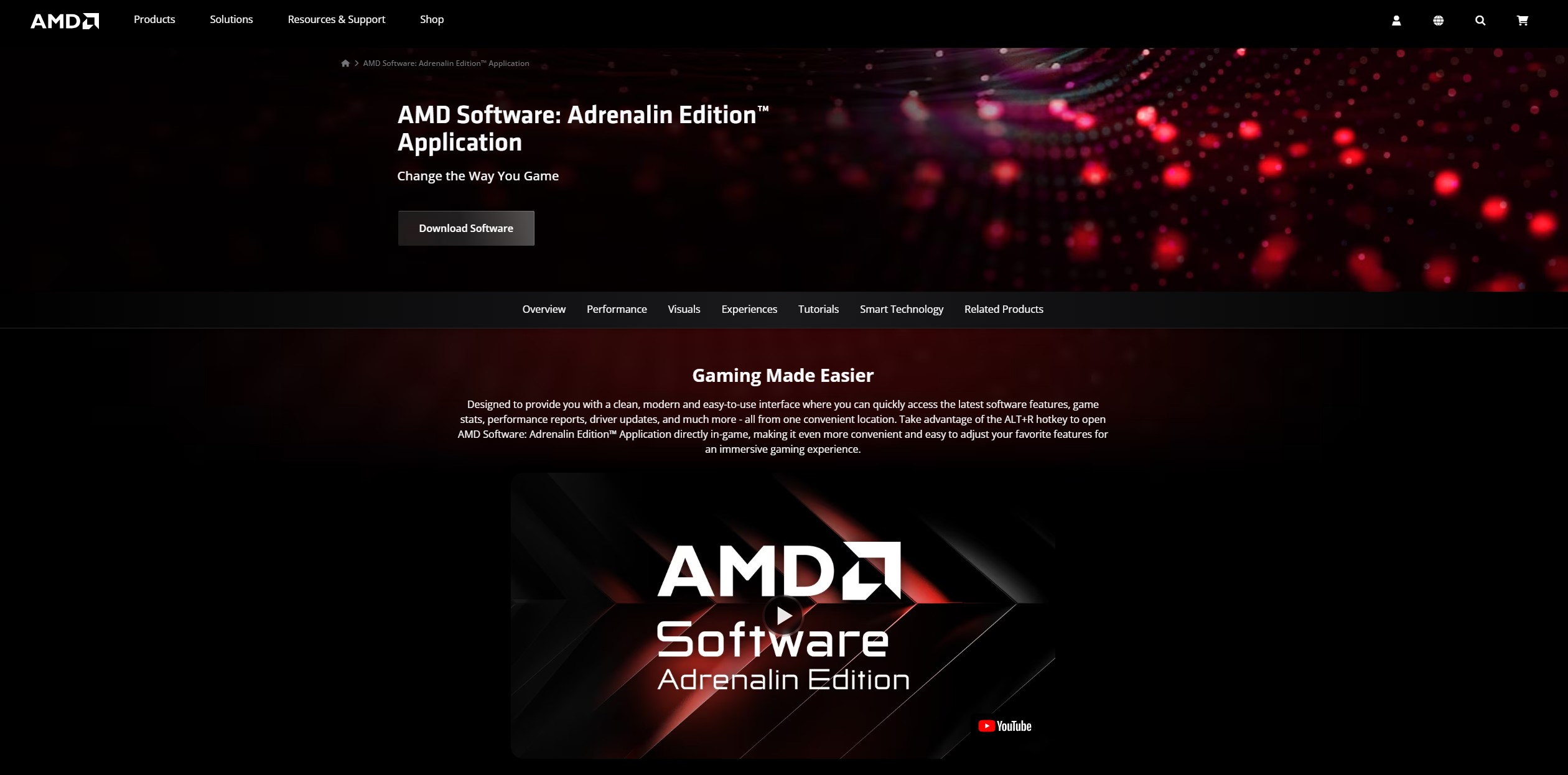 Sito web AMD Adrenalina.