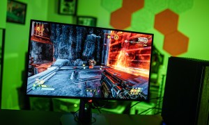 Doom Eternal on the Asus ROG XG27AQDMG.