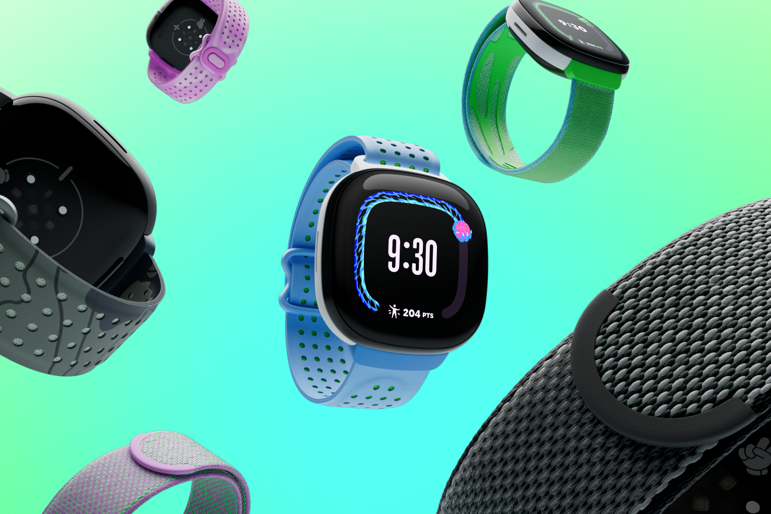 Render oficial del producto Fitbit Ace LTE.