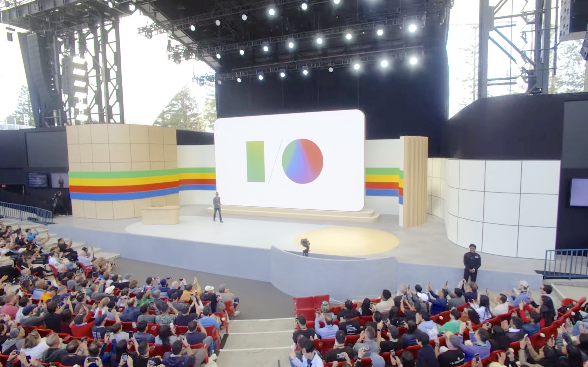 Die Bühne für Google I/O 2024.