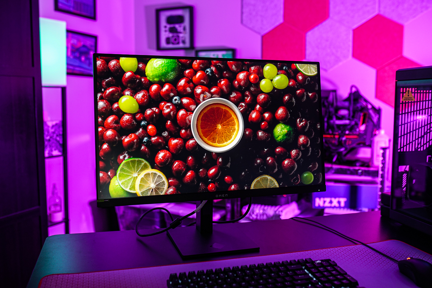 Una demo HDR riprodotta sul monitor HP Omen 27k.