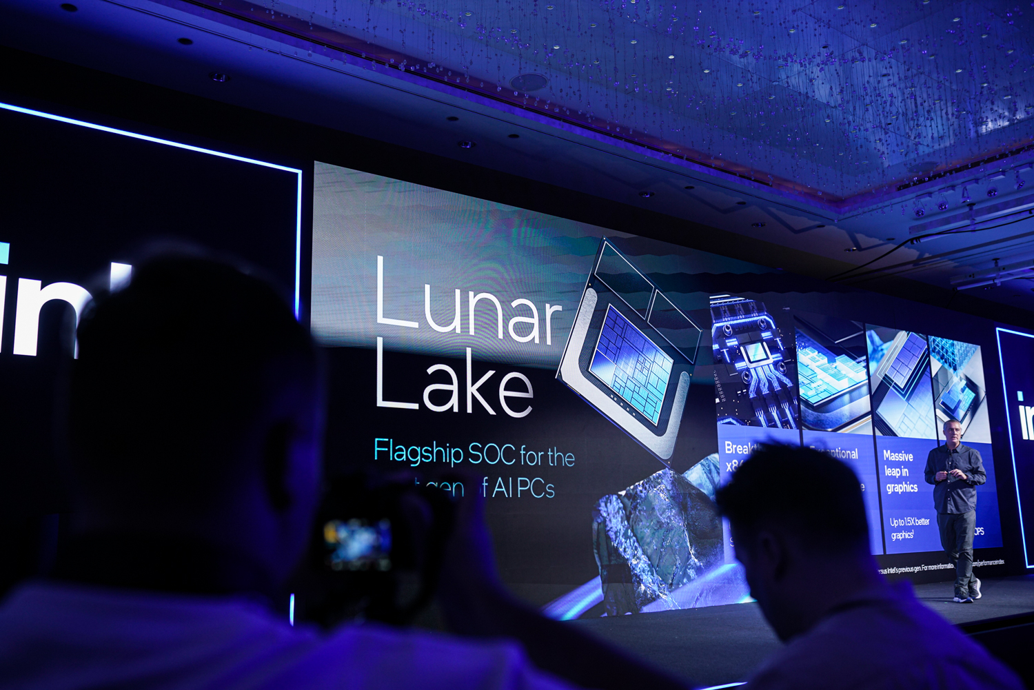 Intel announcing its Lunar Lake CPUs.