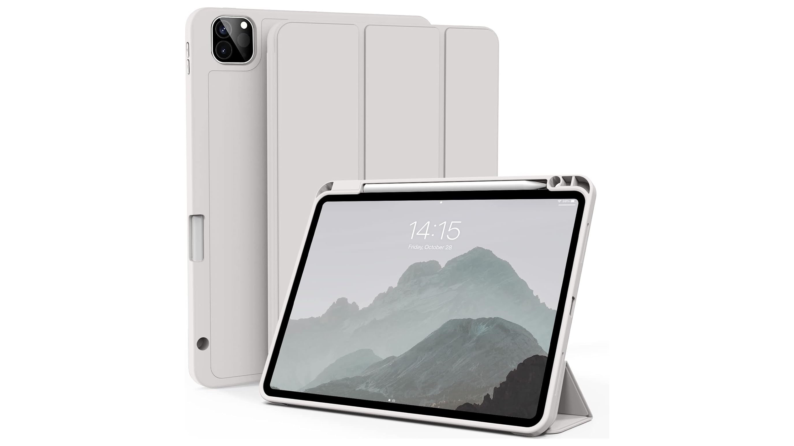 Kenke iPad Pro 11-inch folio case and pencil holder.