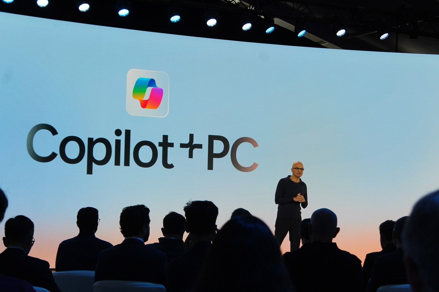 Microsoft's CEO introducing Copilot+.