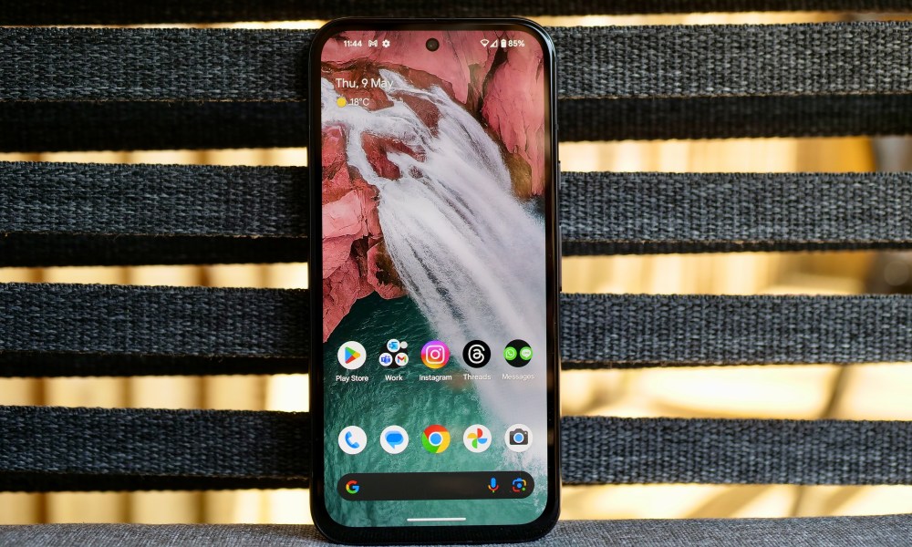 The Google Pixel 8a's screen.