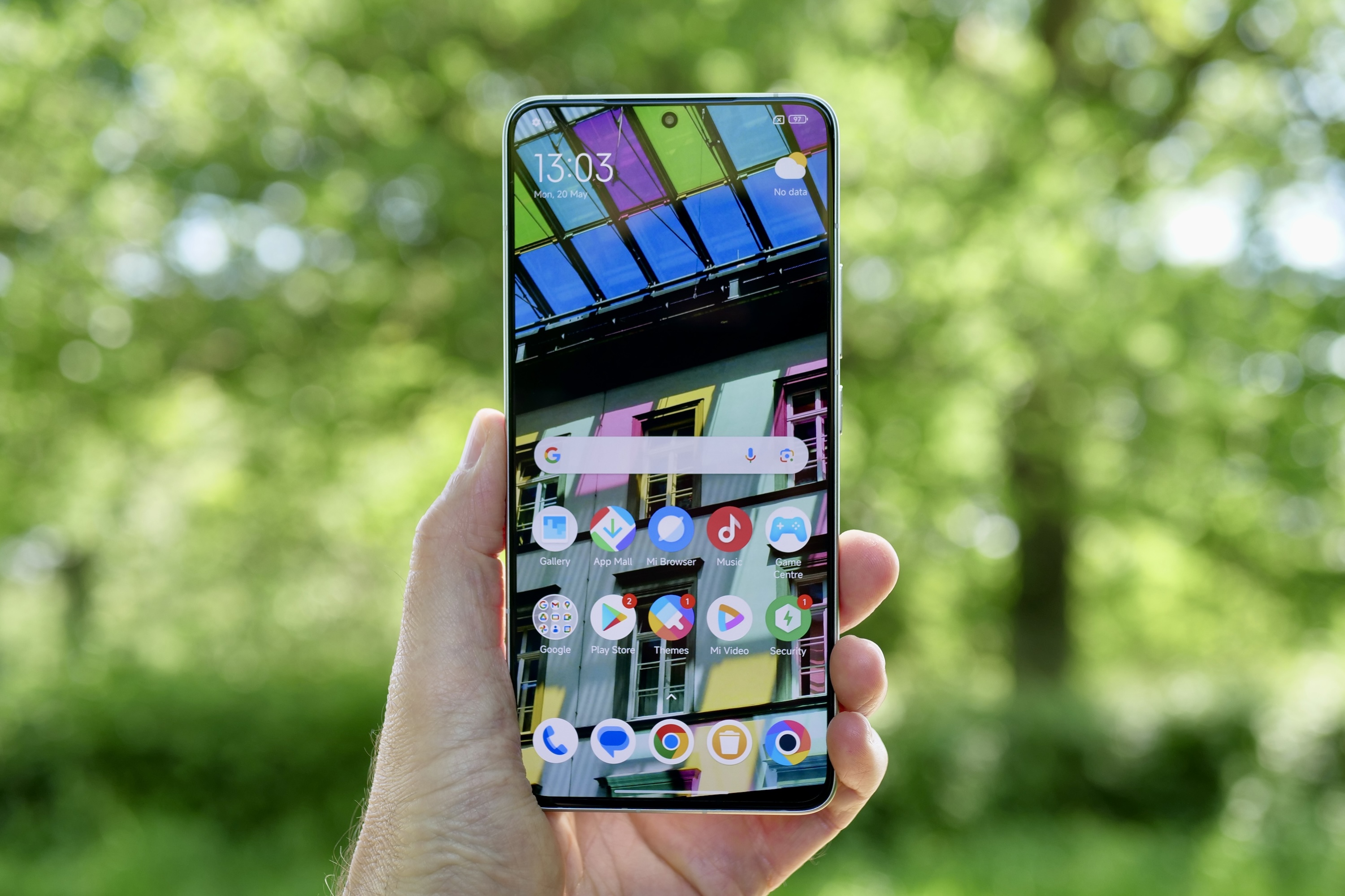 The Poco F6 Pro's screen.