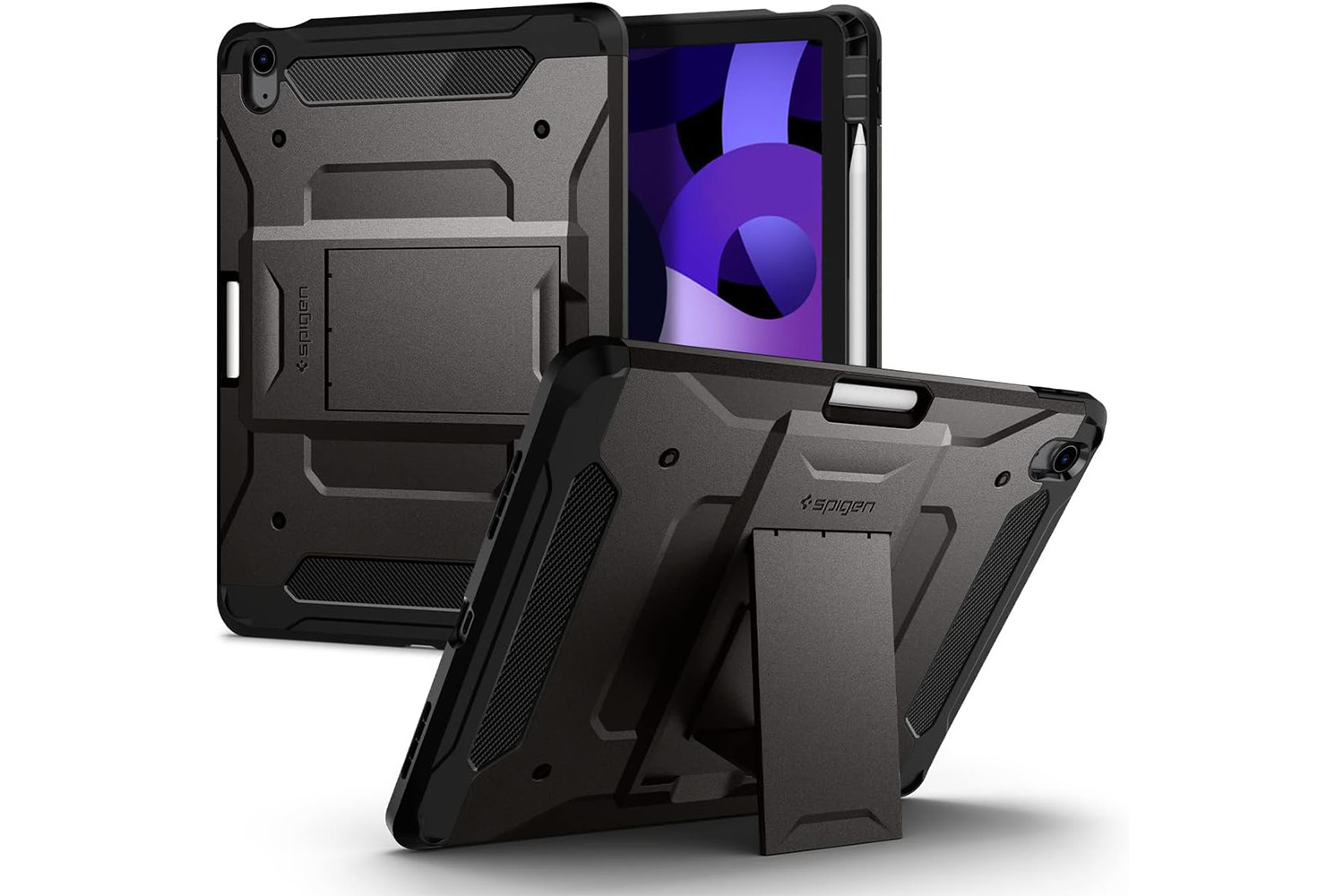 The Spigen Tough Armor Pro case for the iPad Air (2024), iPad Air 5, and iPad Air 4. 