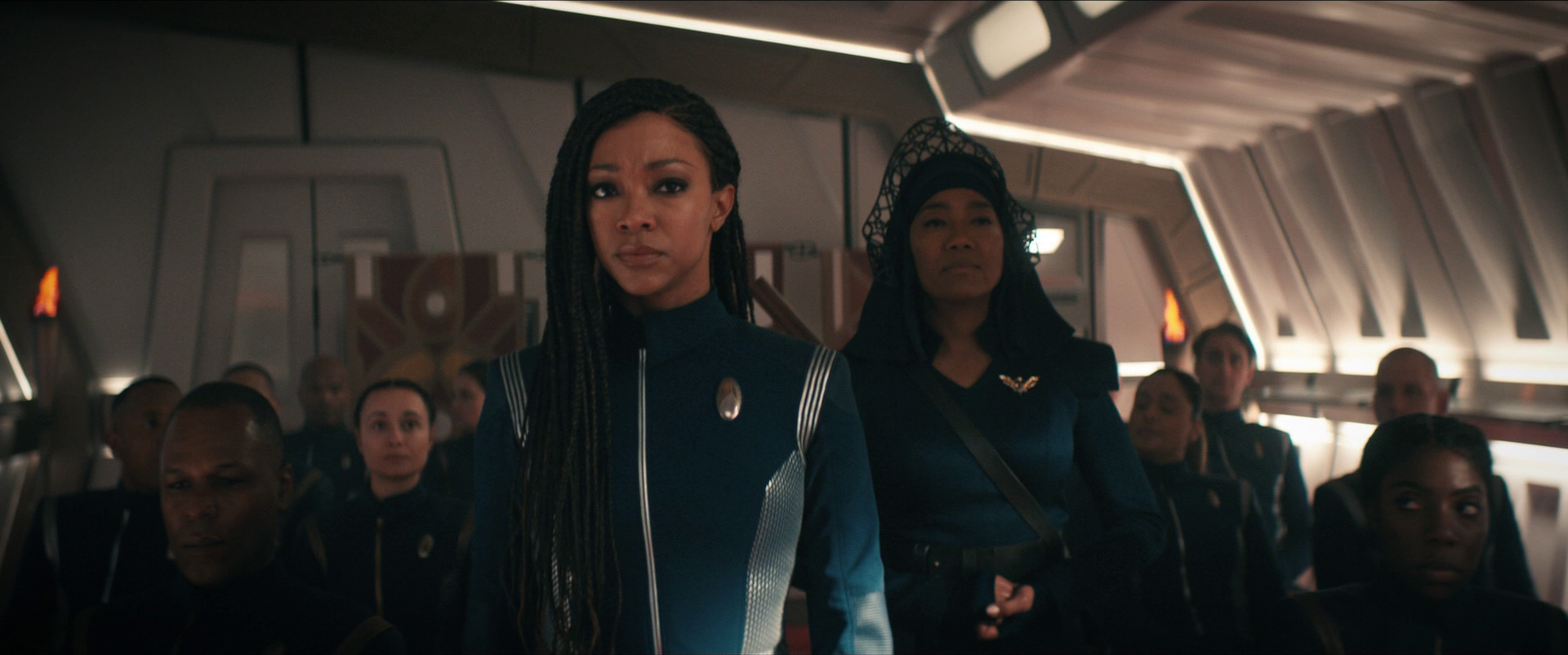 Michael Burnham and her mother Gabrielle in the Star Trek: Discovery episode "Unification III"