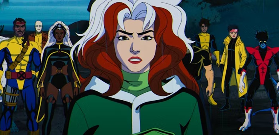 Rogue stands in front of the X-Men in X-Men '97.