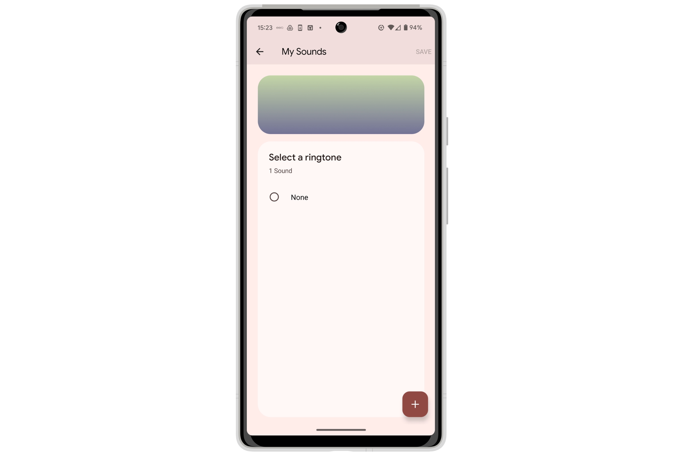 Configuración de tono de llamada personalizada en Android 14.
