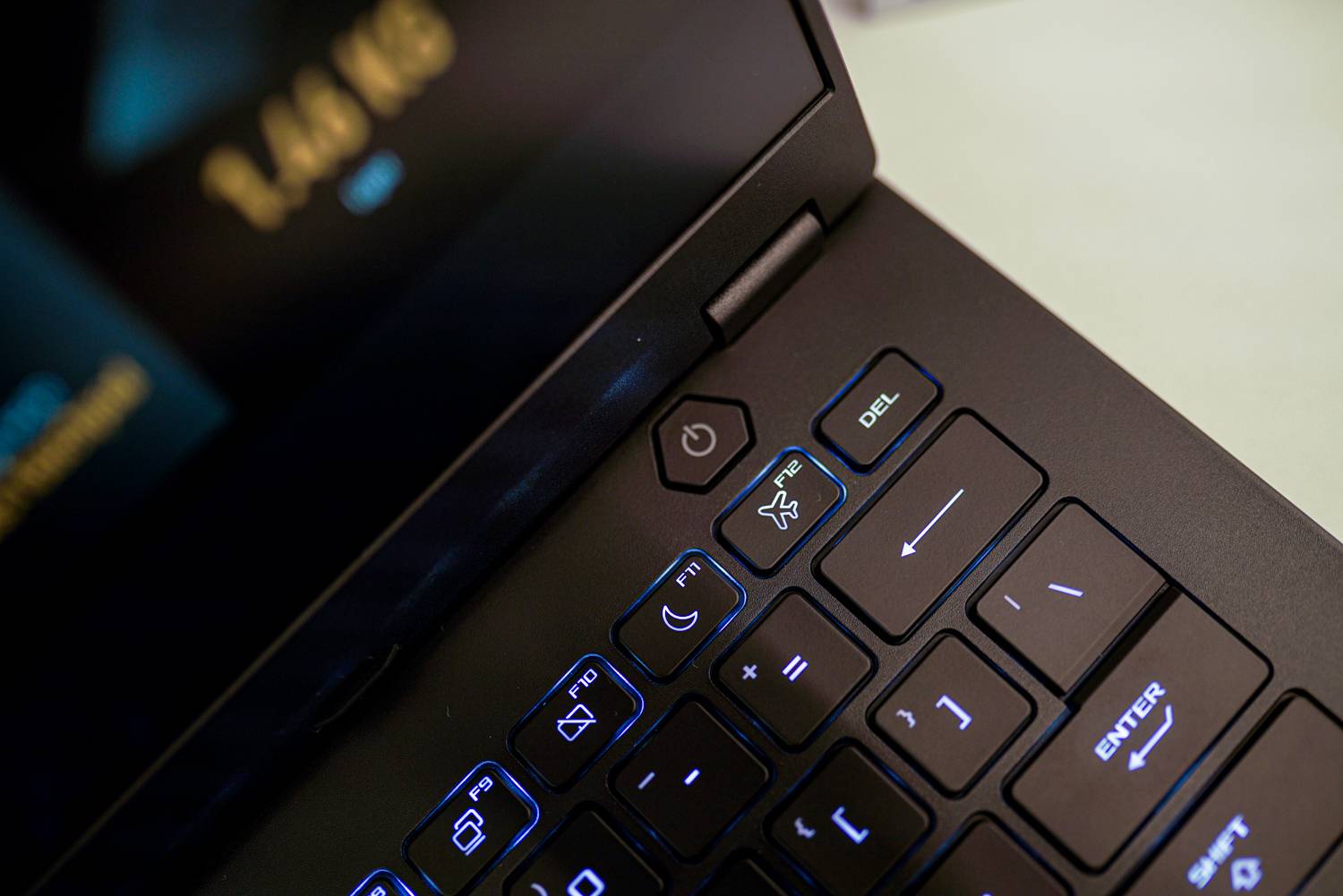 El teclado del Asus TUF Gaming A14.