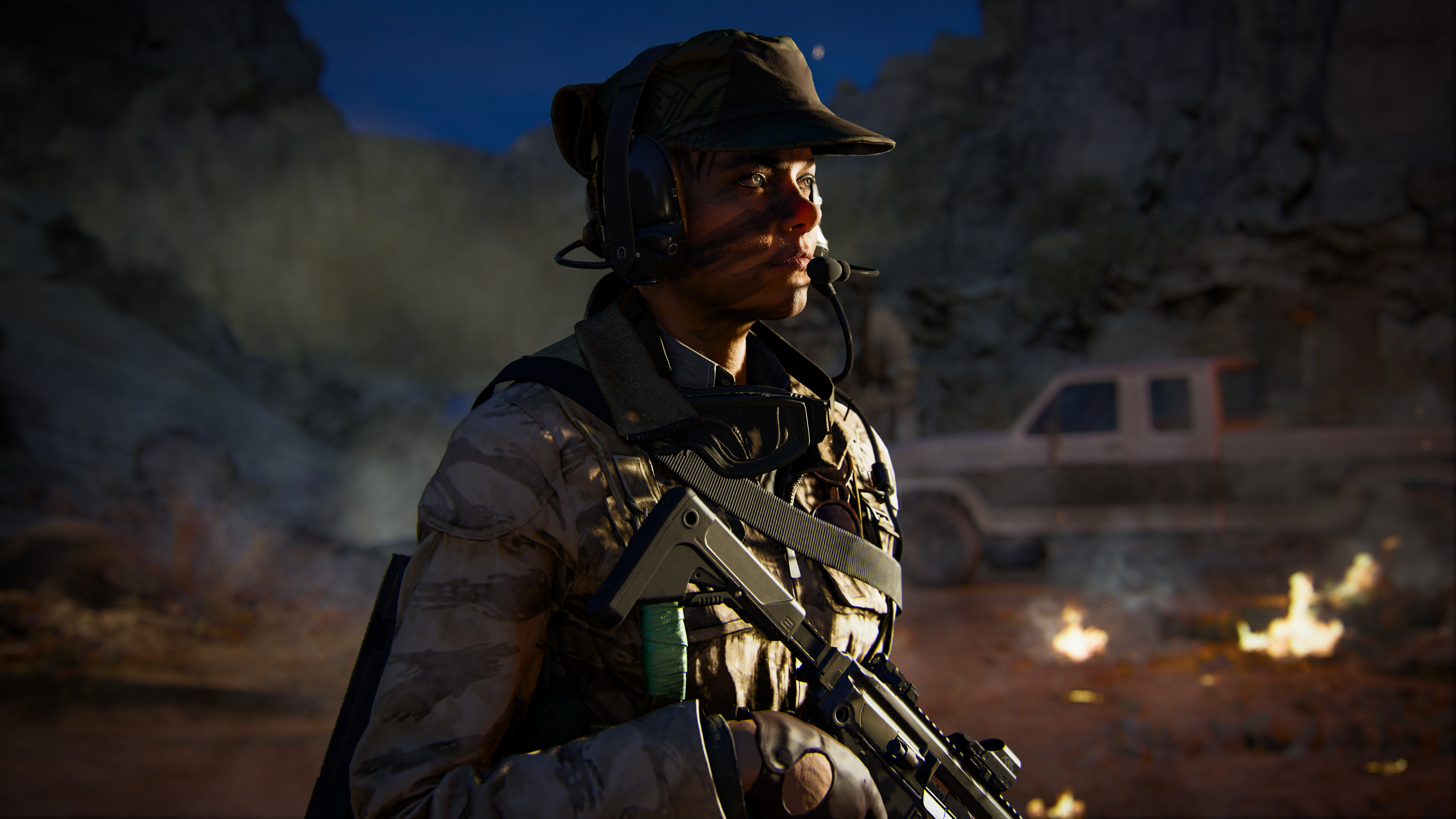Un soldado se encuentra afuera en Call of Duty: Black Ops 6.