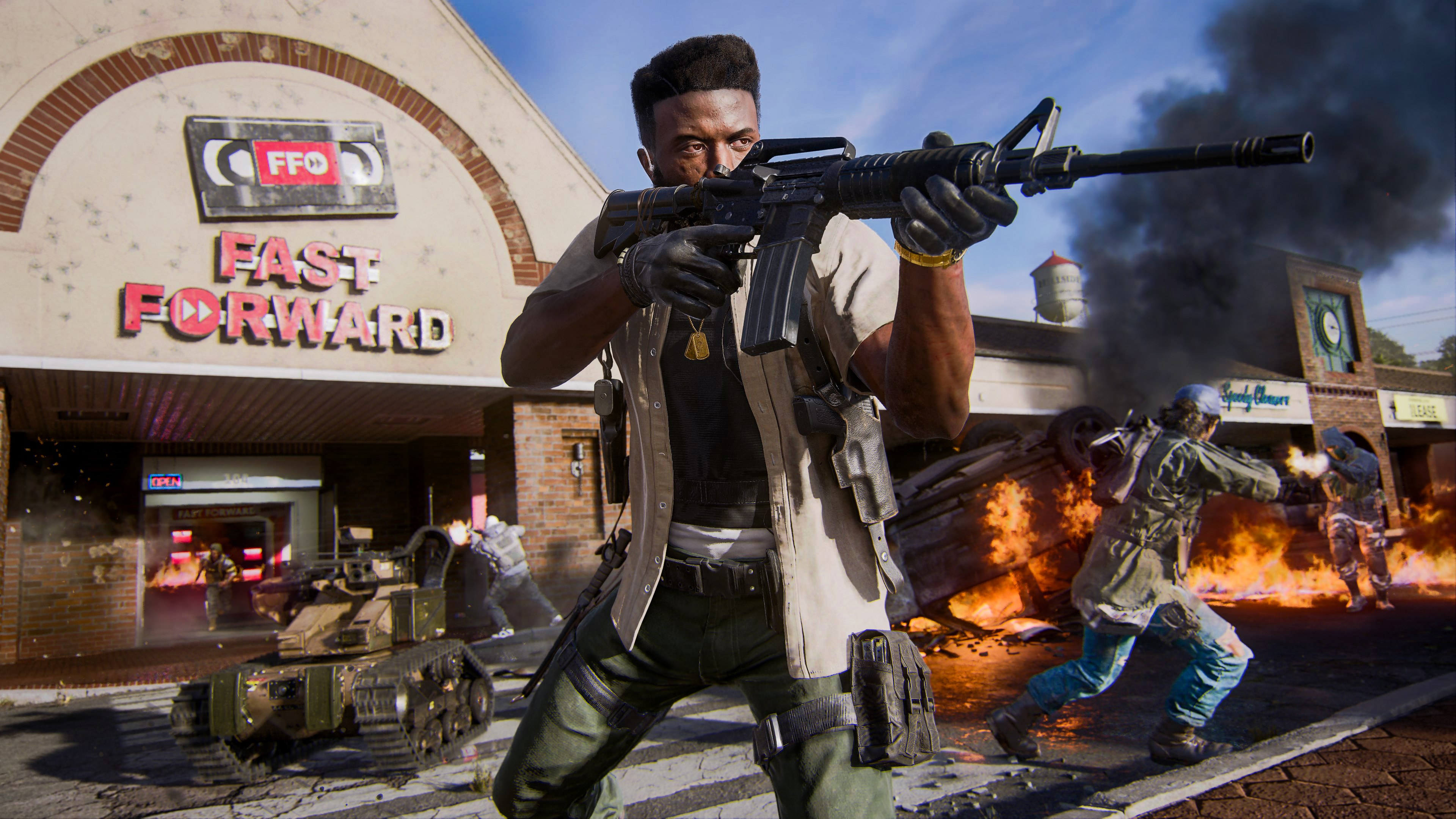 Un hombre apunta con un arma en Call of Duty: Black Ops 6.
