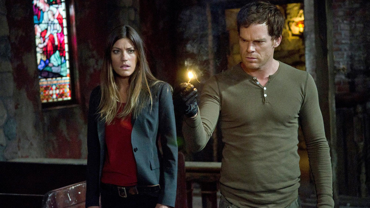 Jennifer Carpenter and Michael C. Hall in Dexter.