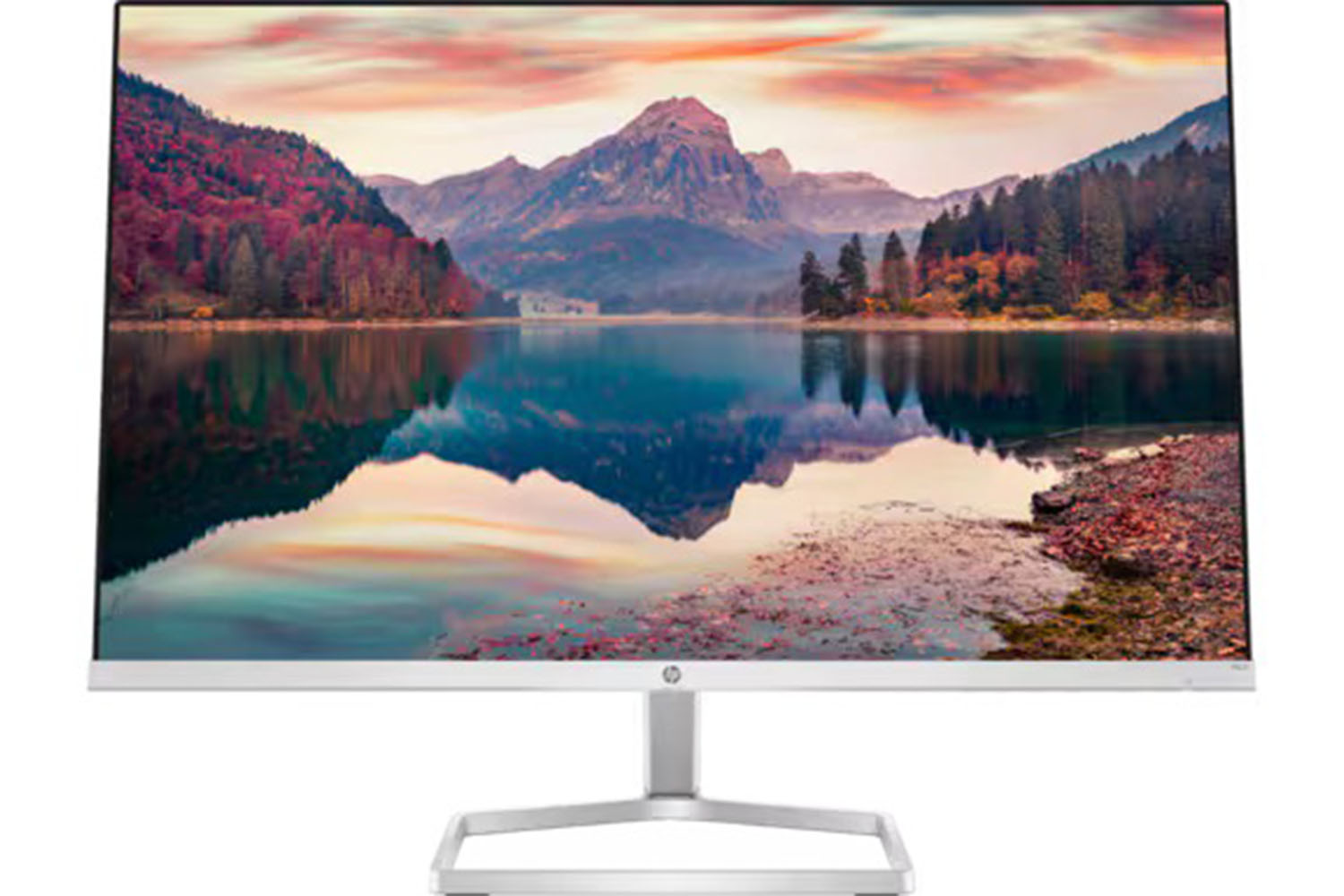 A HP M22f 22-inch monitor on a white background.