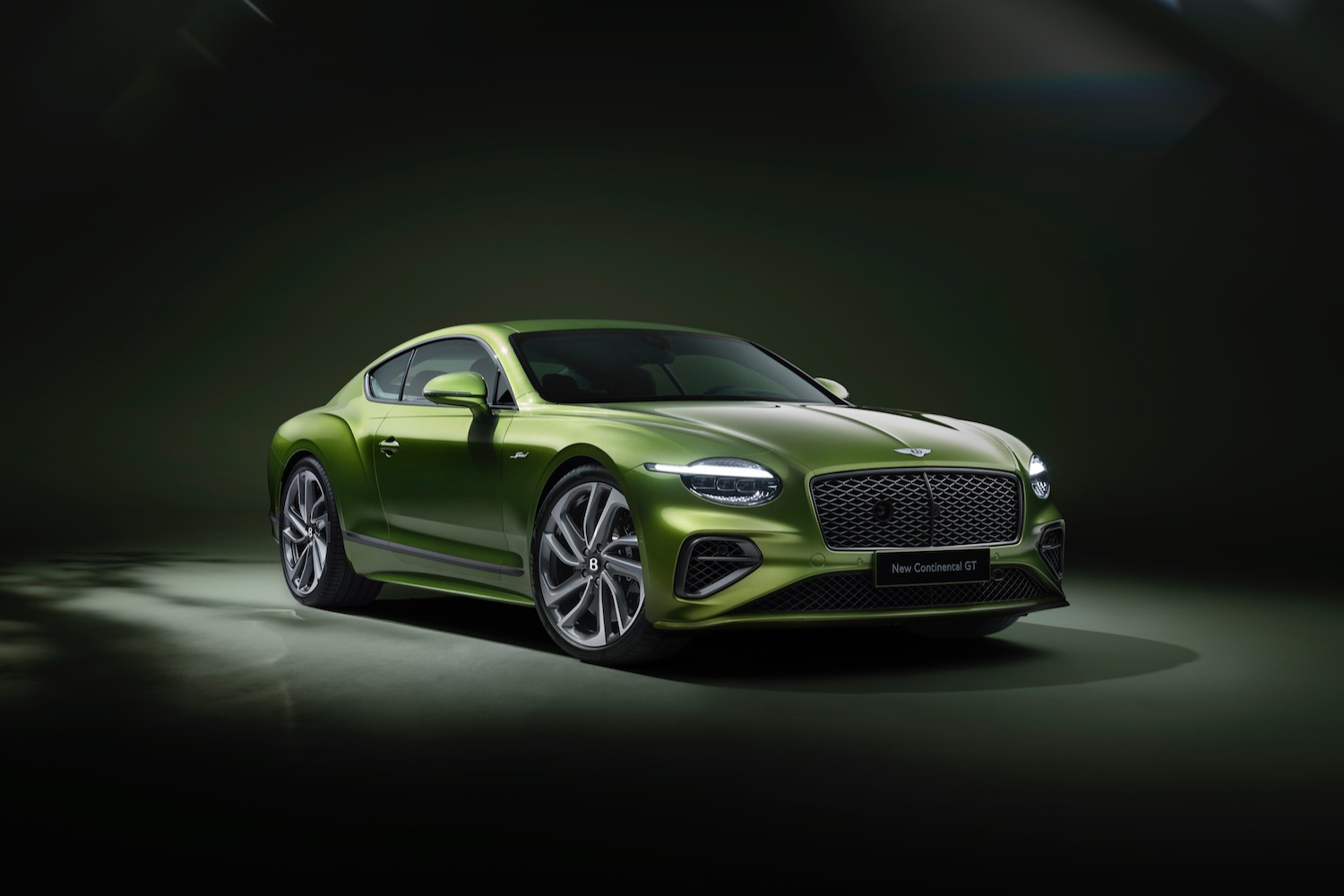 Front three quarter view of the new Bentley Continental GT Speed coupe.
