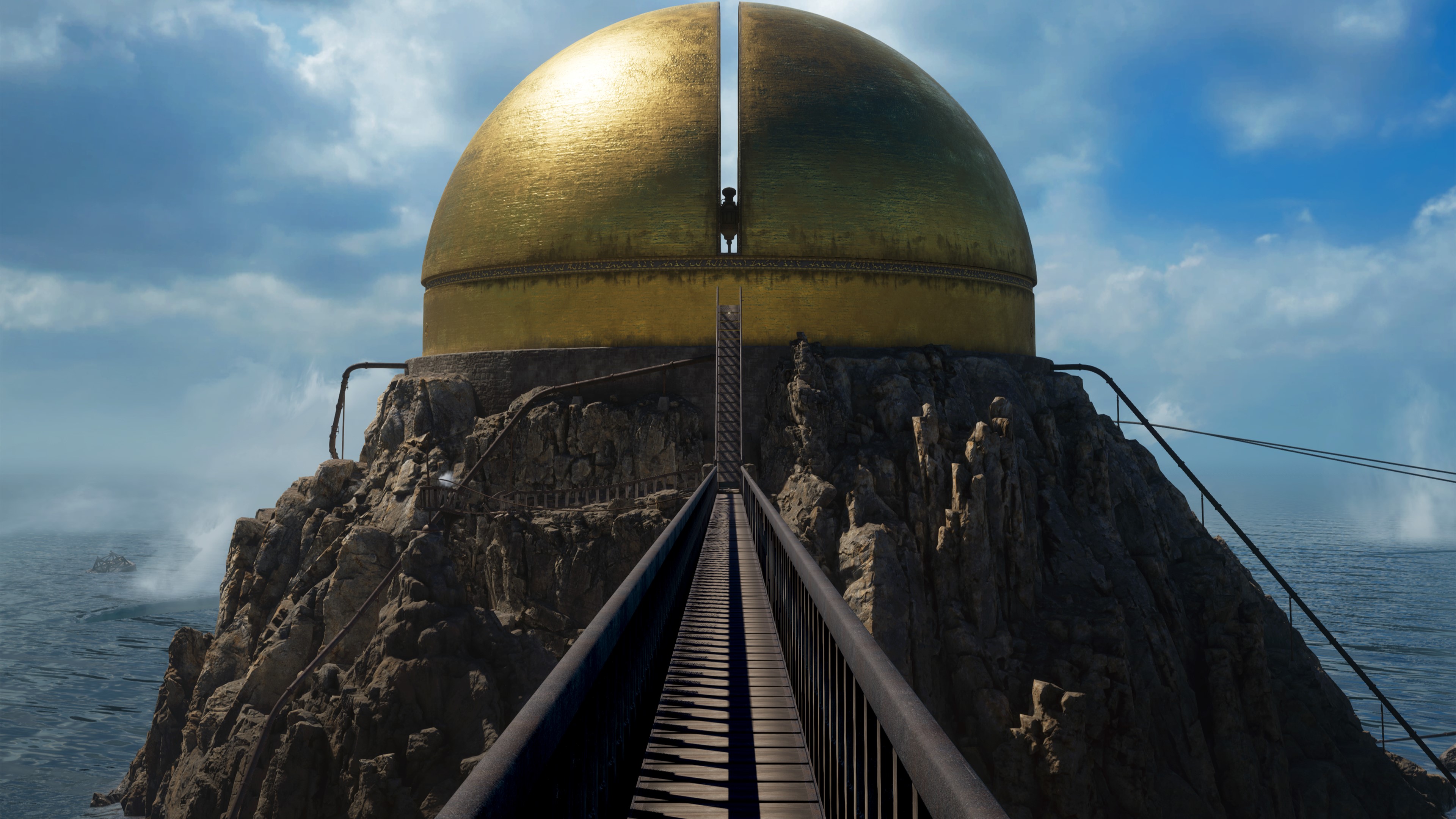O observatório no remake de Riven.