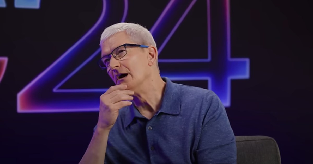 Watching Tim Cook defend the Magic Mouse is pure gold