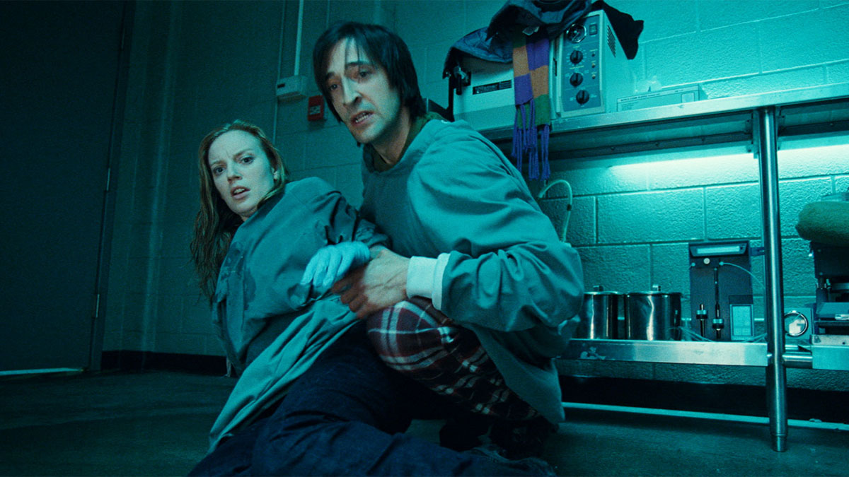 Sarah Polley and Adrien Brody in Splice.