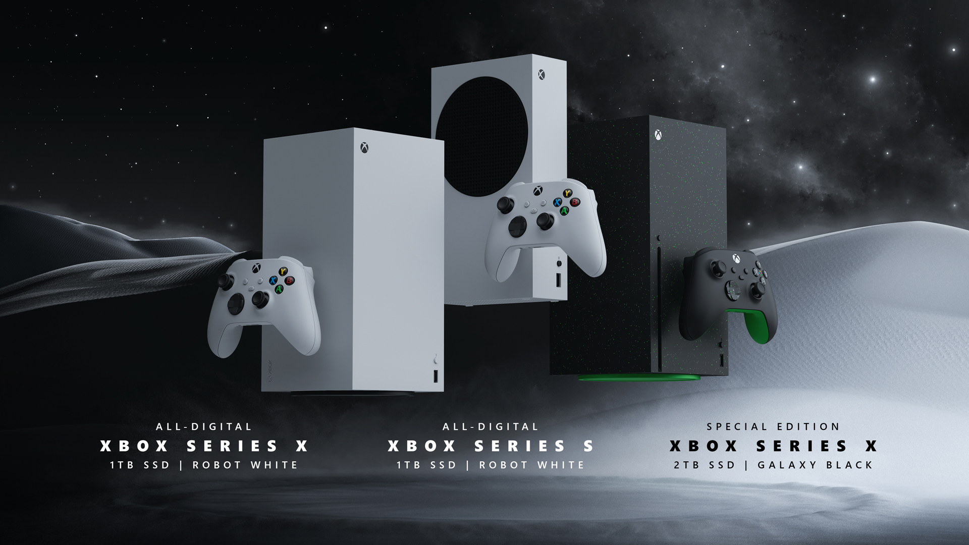 All three Xbox models that will be released in fall 2024.