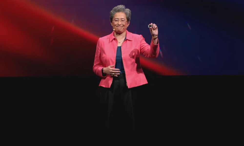 AMD's CEO delivering the Computex 2024 presentation.