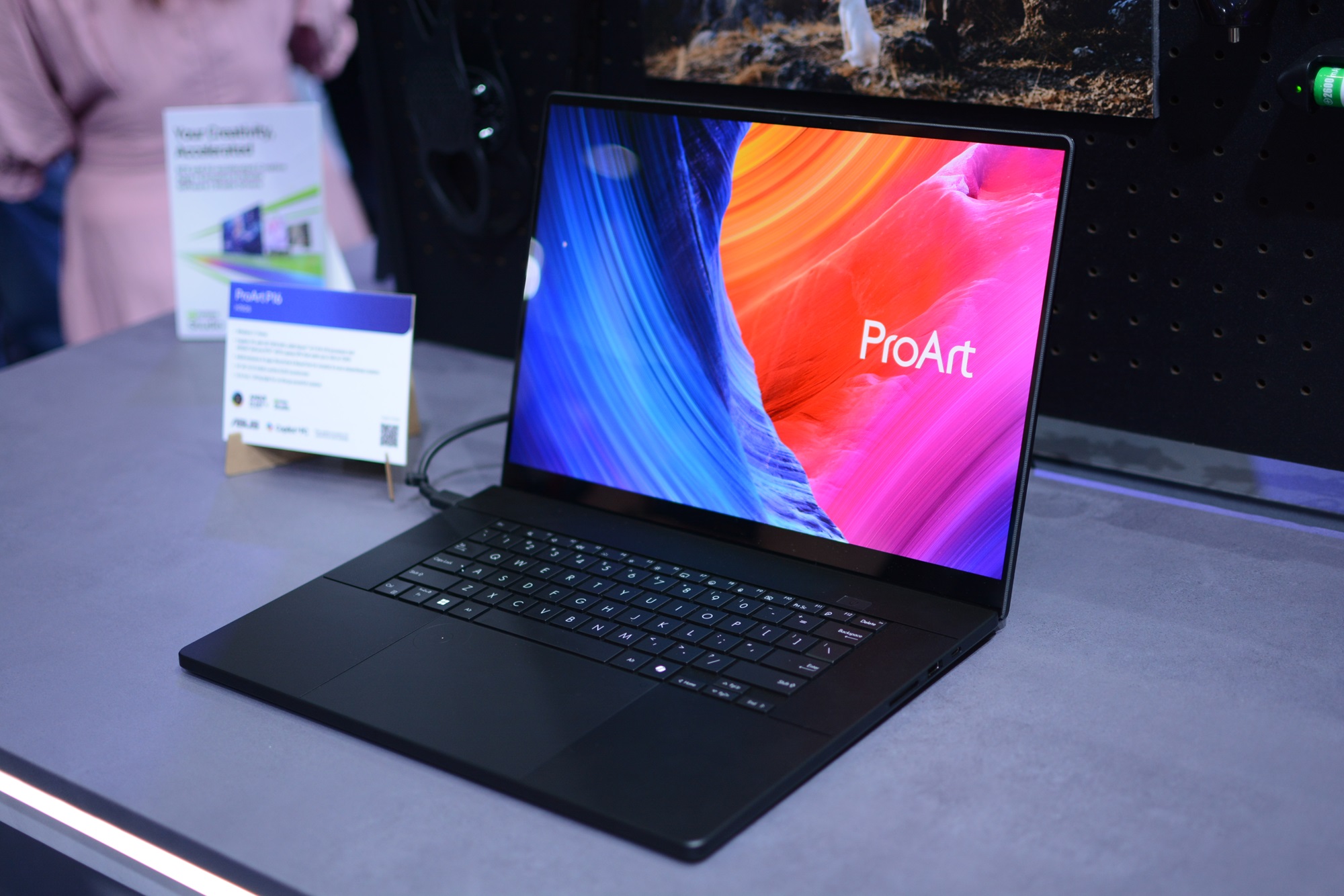 The Asus ProArt P16 creator laptop showcased at Computex 2024.