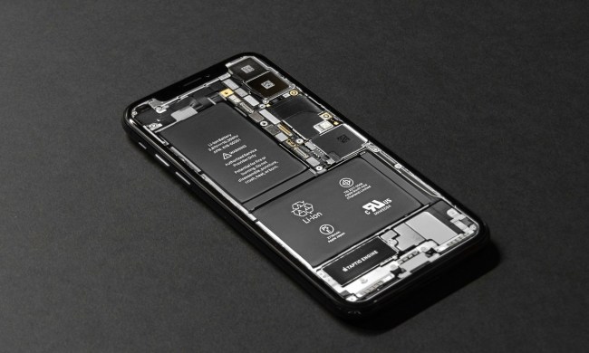 Battery inside an iPhone.