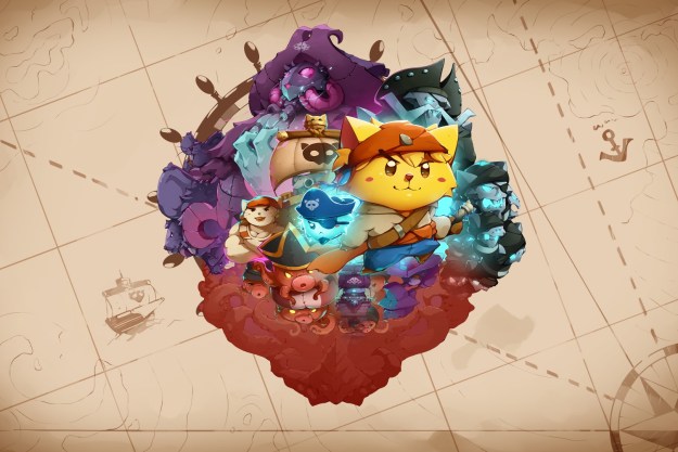 Characters pose in the key art for Cat Quest 3.