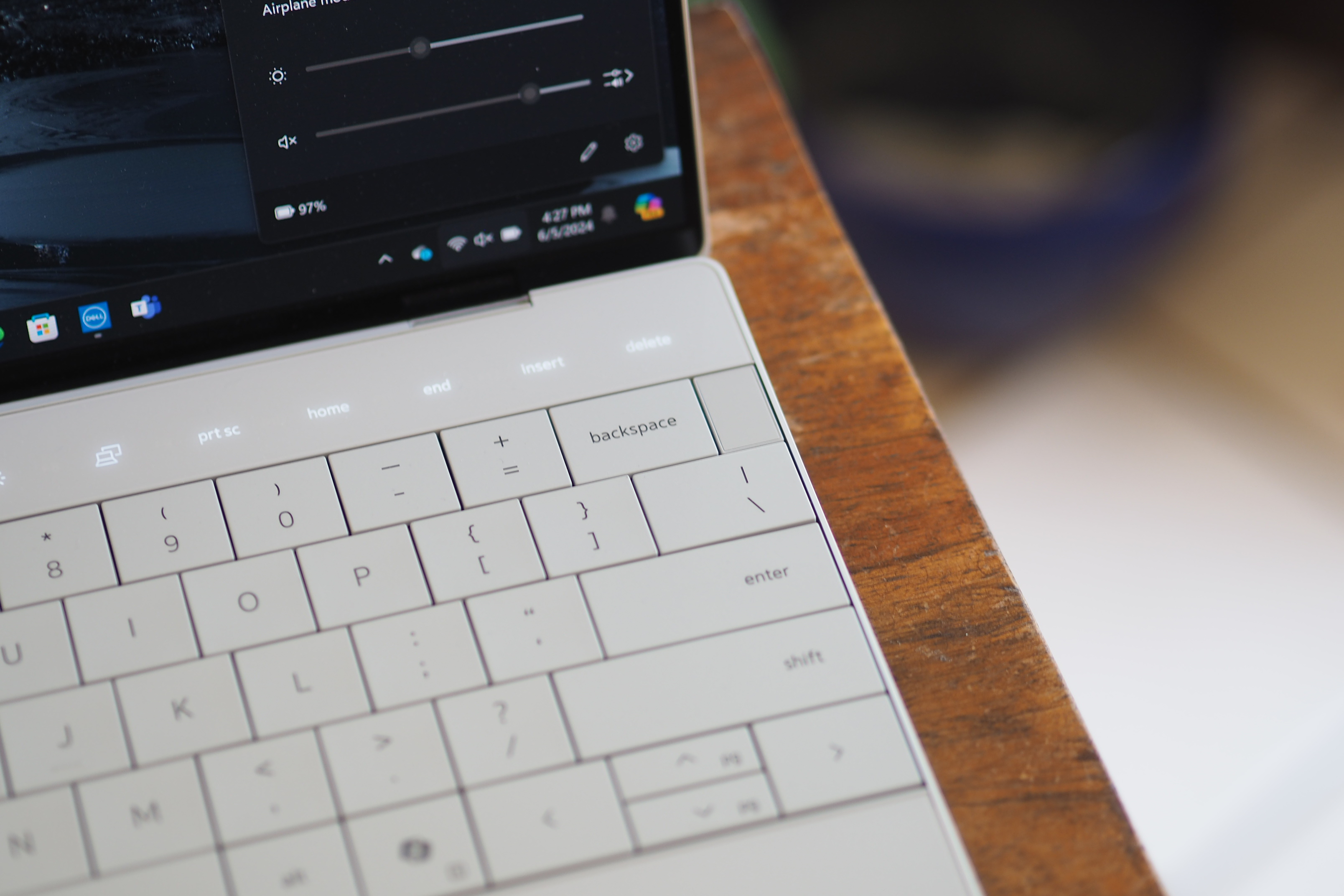 Le clavier du Dell XPS 13.