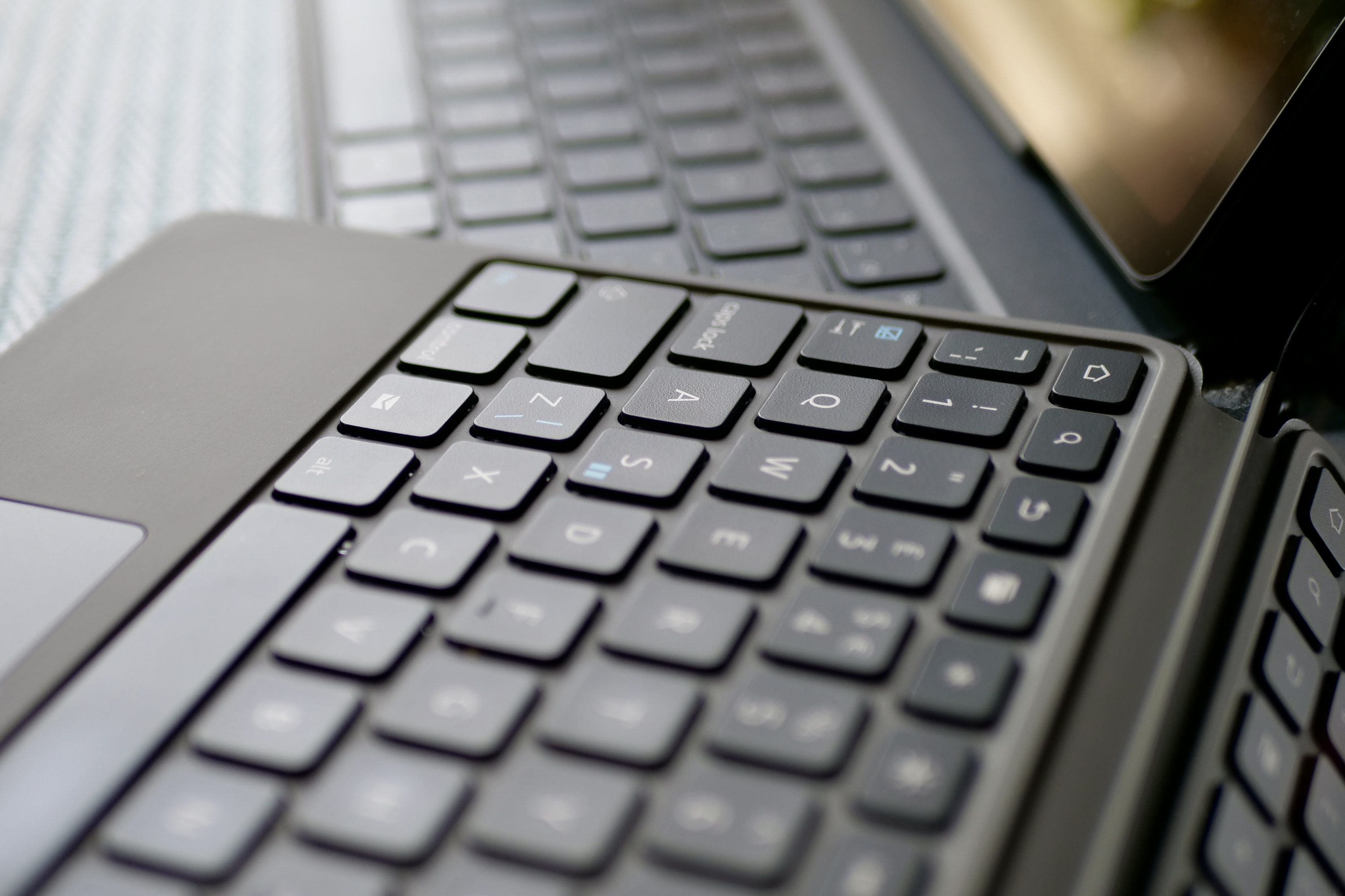 The Amazon Fire Max 11's keyboard.