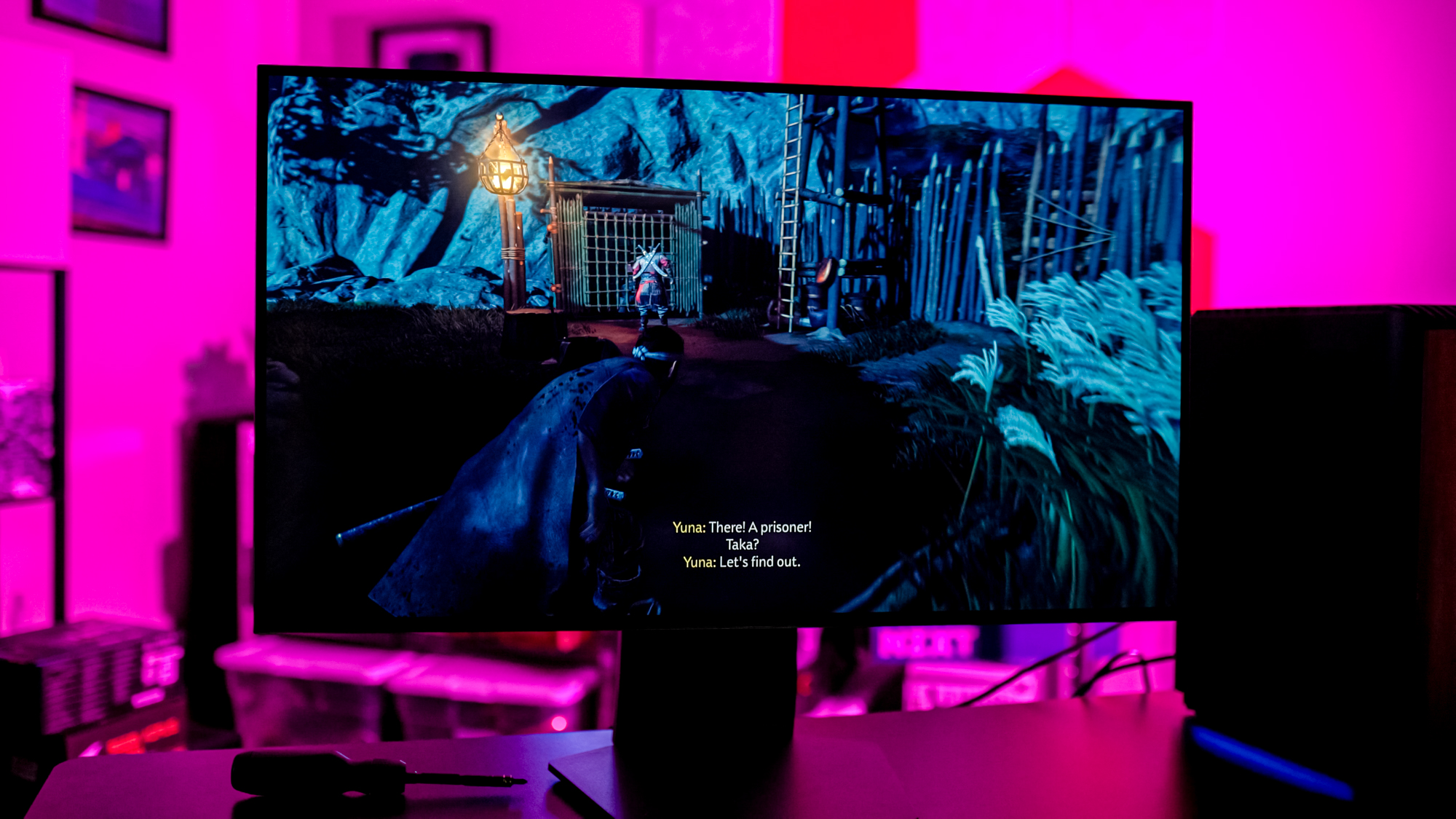 Ghost of Tsushima sur le LG UltraGear Dual Mode OLED.