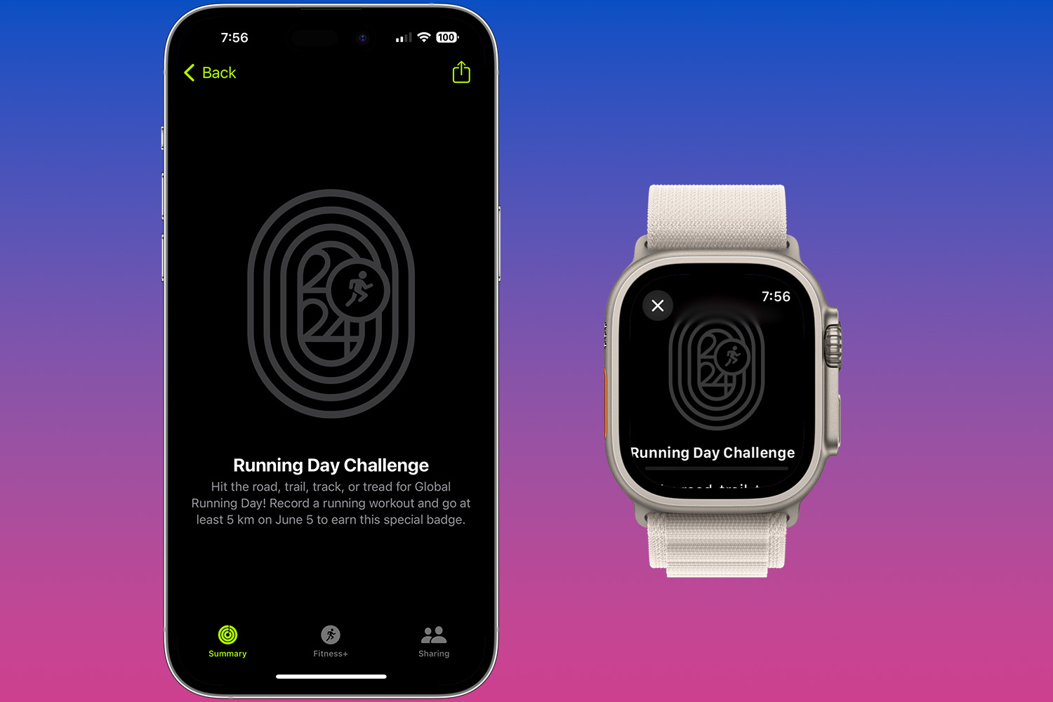 Check your Apple Watch tomorrow for a special running challenge