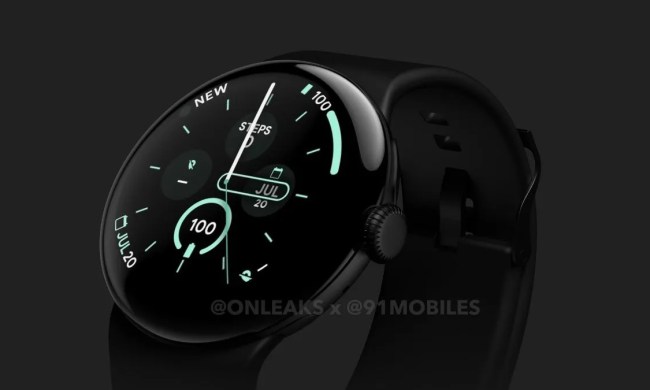 A leaked render of the Google Pixel Watch 3.