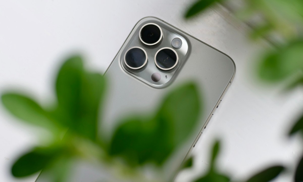 The Apple iPhone 15 Pro Max's camera.