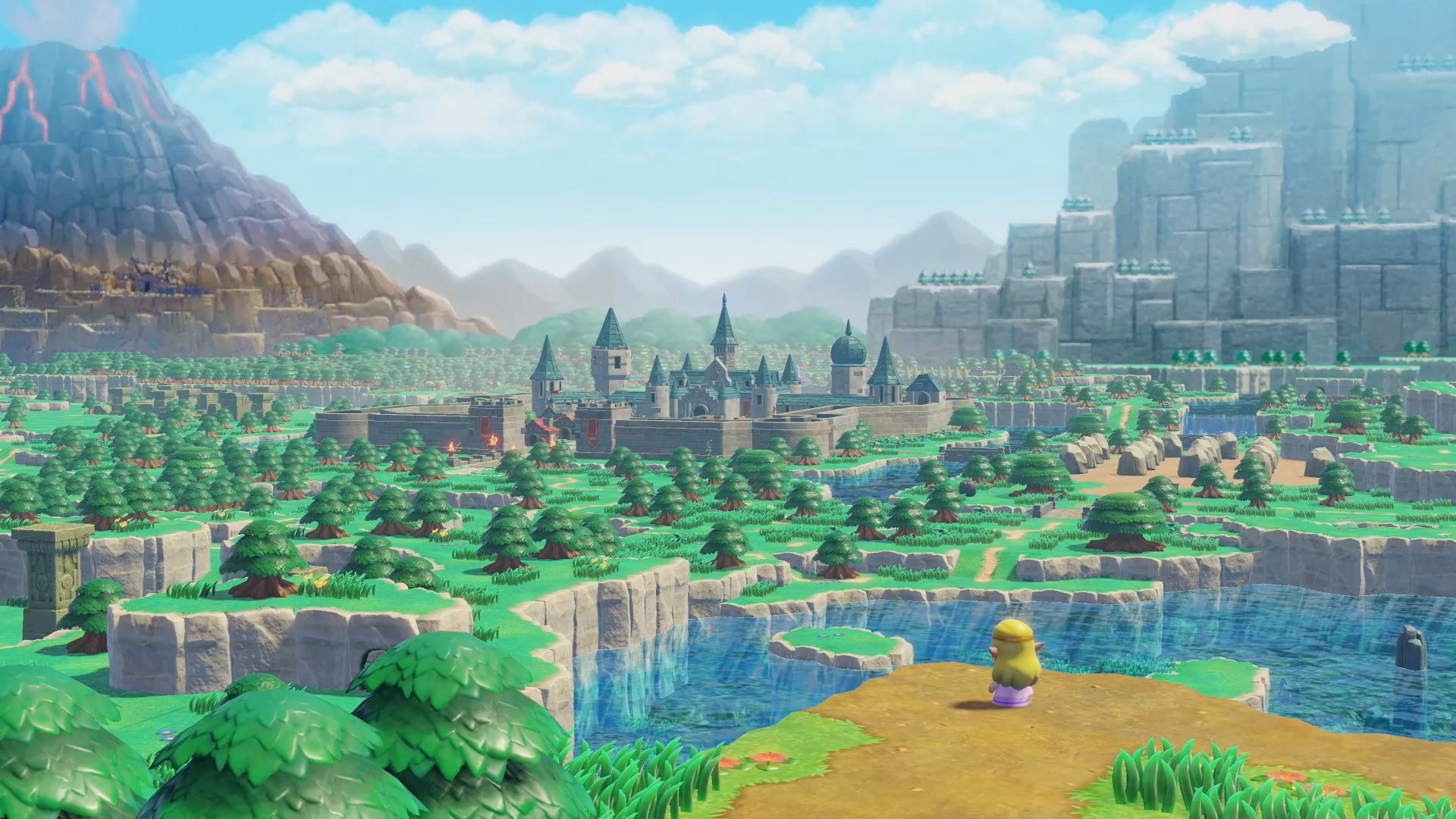 Zelda stares at a landscape in The Legend of Zelda: Echoes of Wisdom.