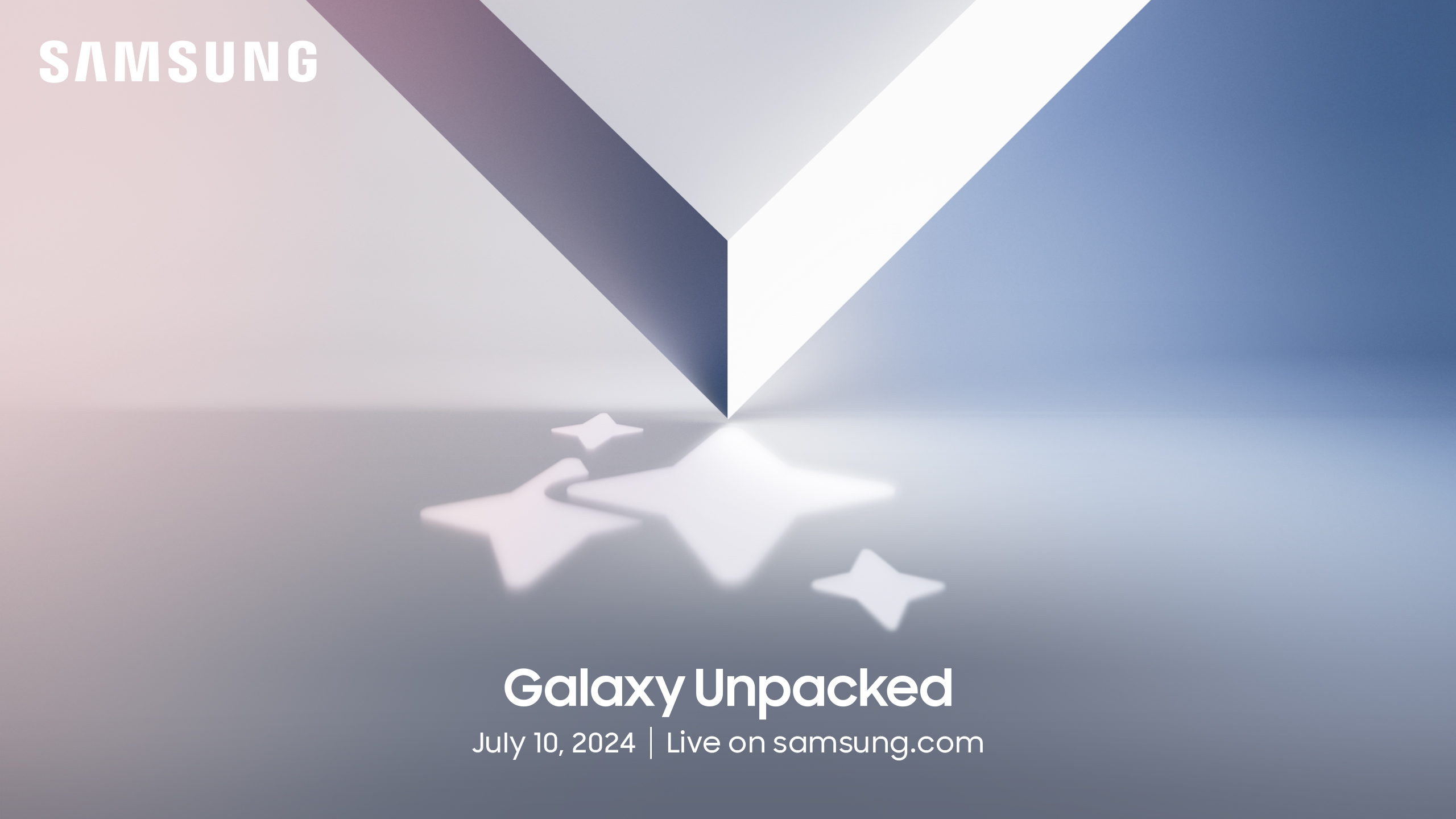 Teaser for Samsung Galaxy Unpacked July 2024.