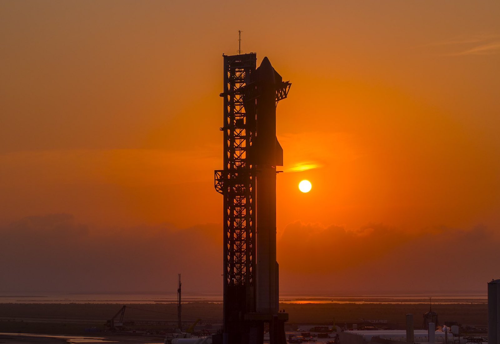 SpaceX's Starship rocket on the launchpad at Boca Chica, Texas, in June 2024.