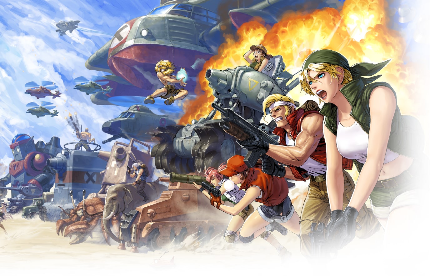 Ключевой арт к игре Metal Slug Attack Reloaded.