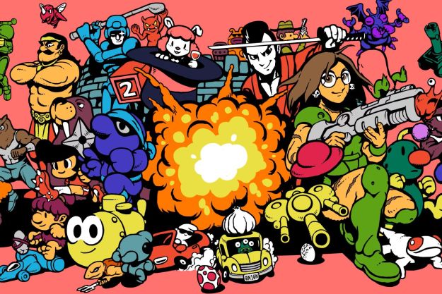 Key art for UFO 50 shows several retro characters.