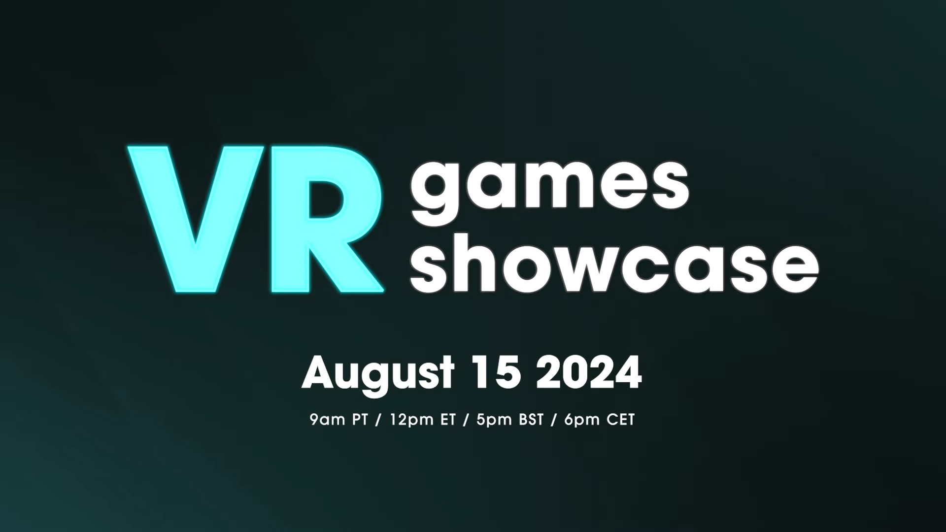 Ключевые арты для выставки VR Games Showcase