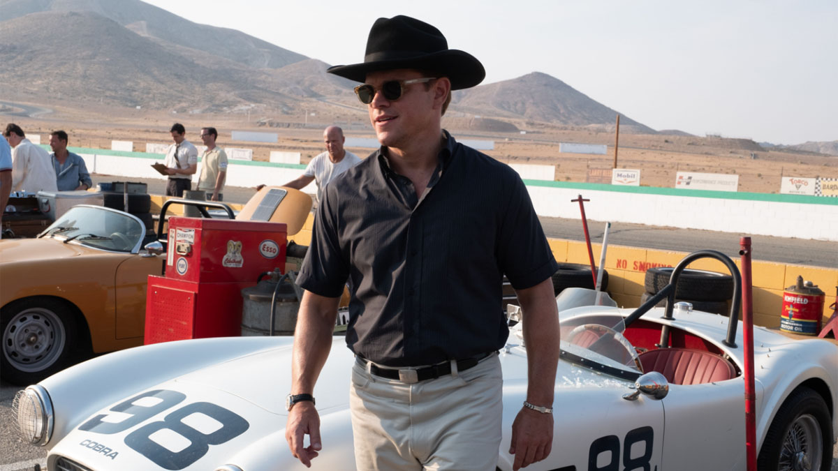 Matt Damon dans Ford contre Ferrari.