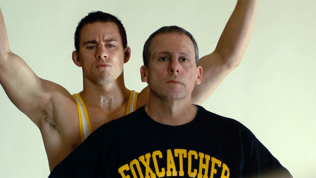 Channing Tatum y Steve Carell en Foxcatcher.