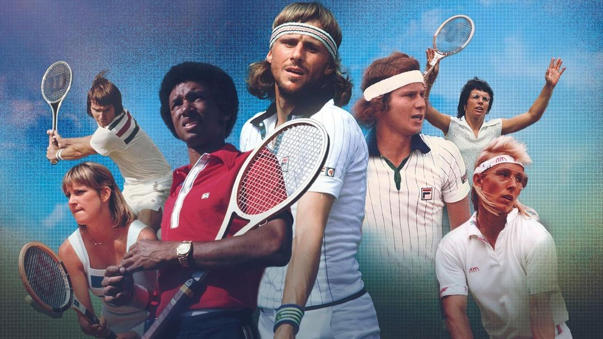 A few of the legendary players in Gods of Tennis.