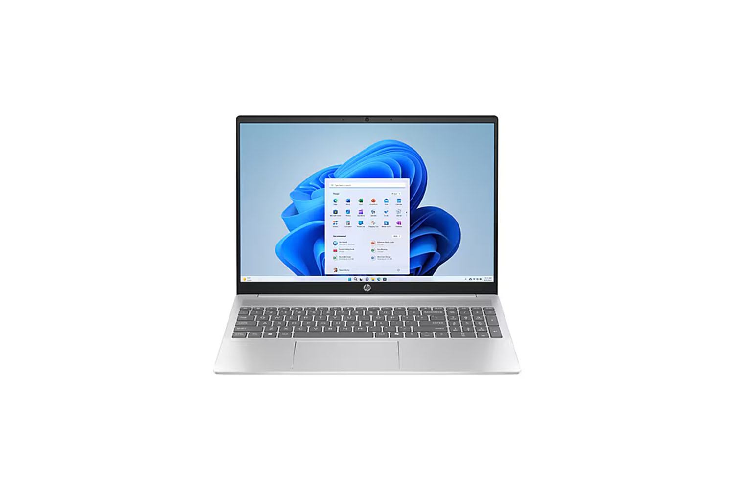 The HP Pavilion 16-inch laptop on a white background.