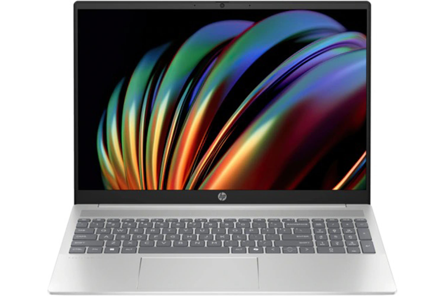 The HP Pavilion 16-inch laptop on a white background.
