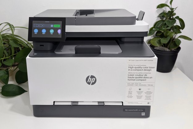 HP's Color LaserJet Pro MFP 3301fdw is compact for all-in-one.