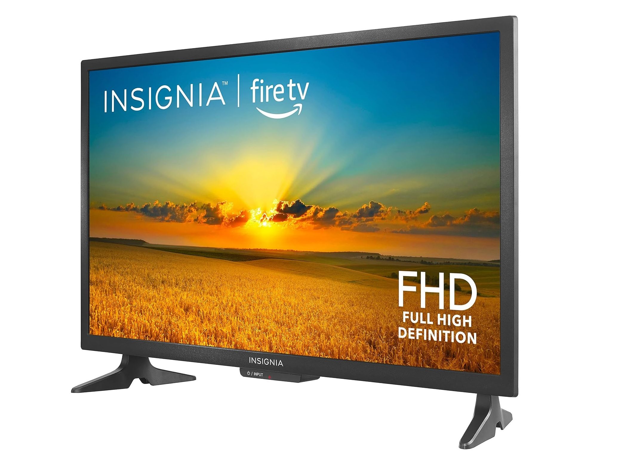 The Insignia F20 1080p Fire TV as seen from an angle.