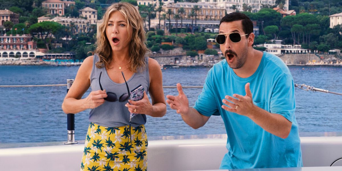 Jennifer Aniston and Adam Sandler in Murdery Mystery