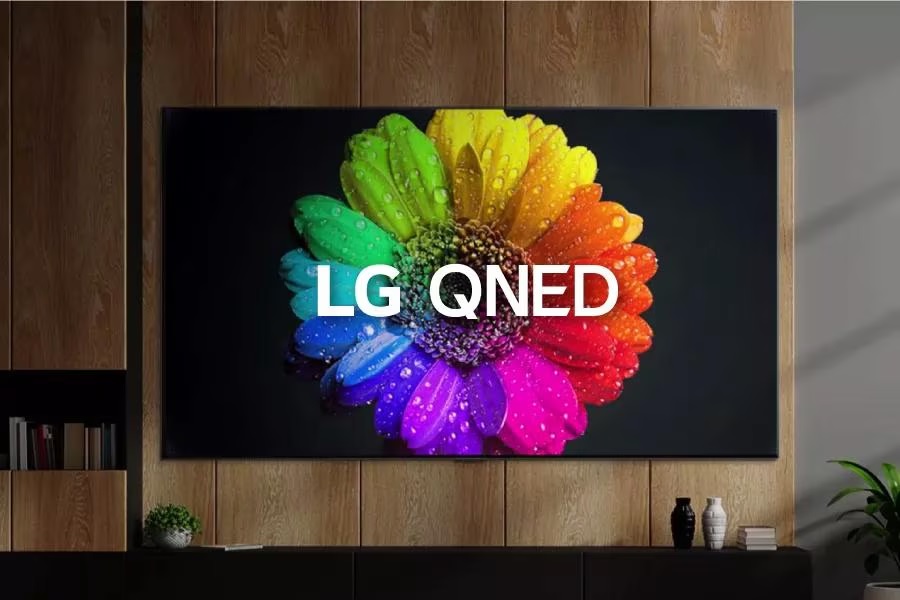 LGQNED75 крепится к стене.